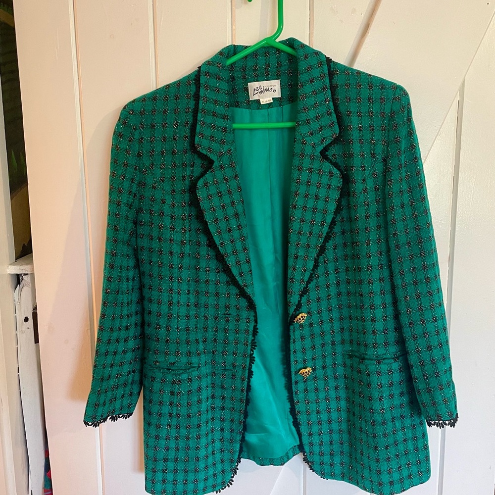 VINTAGE Green Tweed Women's Jacket